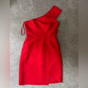 BCBG one shoulder dress